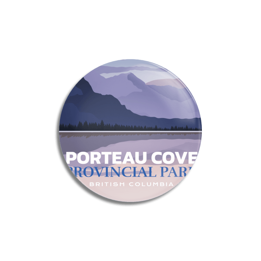 Porteau Cove Provincial Park of British Columbia Pinback Button, Canada Parks