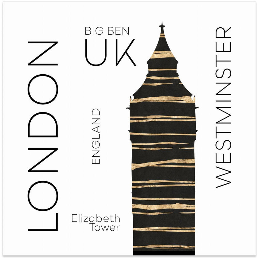 Wall art, art urbain, Londres, Big Ben