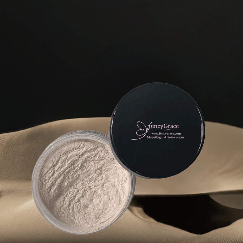 Poudre de Finition Vegan FencyGrace – Matifiante, Lissante & Longue Tenue