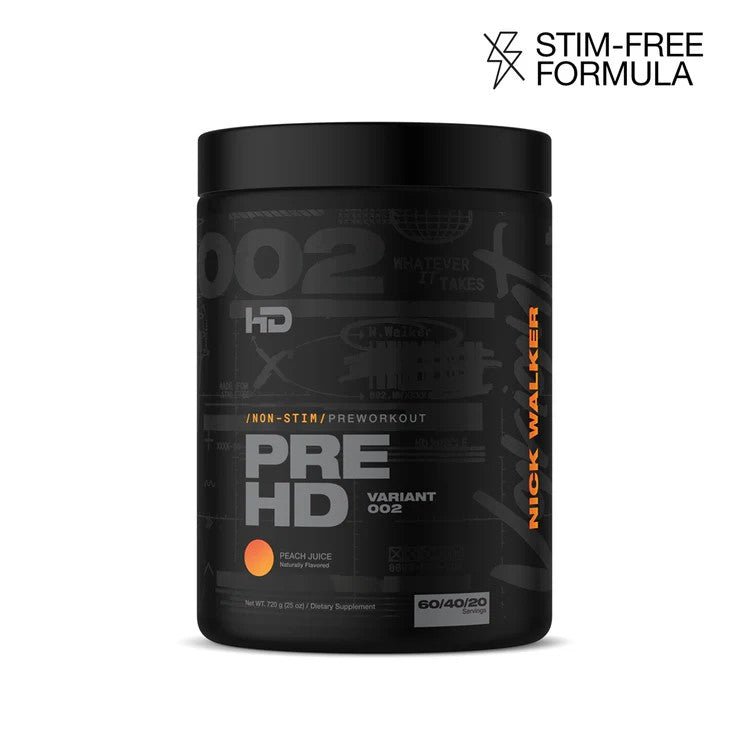 Pre HD Preworkout - Peach Juice (Non stimulating)