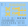Precision Design Co. HO RBOX Ghost Lettering Set 1 Waterslide Decal Set NIB