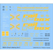 Precision Design Co. HO RBOX Ghost Lettering Set 2 Waterslide Decal Set NIB