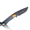 Couteau de boucher en acier damassé Kaito original, lame de 4 pouces avec étui en cuir de première qualité.
