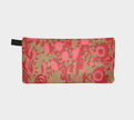 Zippered Cotton Canvas Pencil Case | Pink Velvet