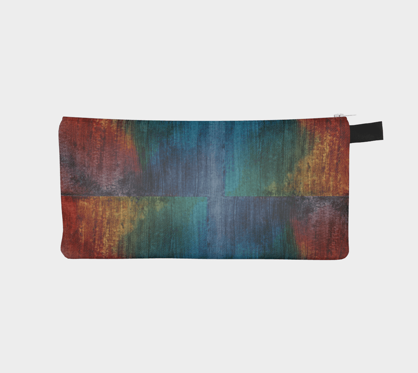 Zippered Cotton Canvas Pencil Case | Painted