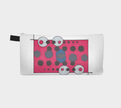 Zippered Cotton Canvas Pencil Case | Retro
