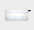 Zippered Cotton Canvas Pencil Case | Loose Leaf