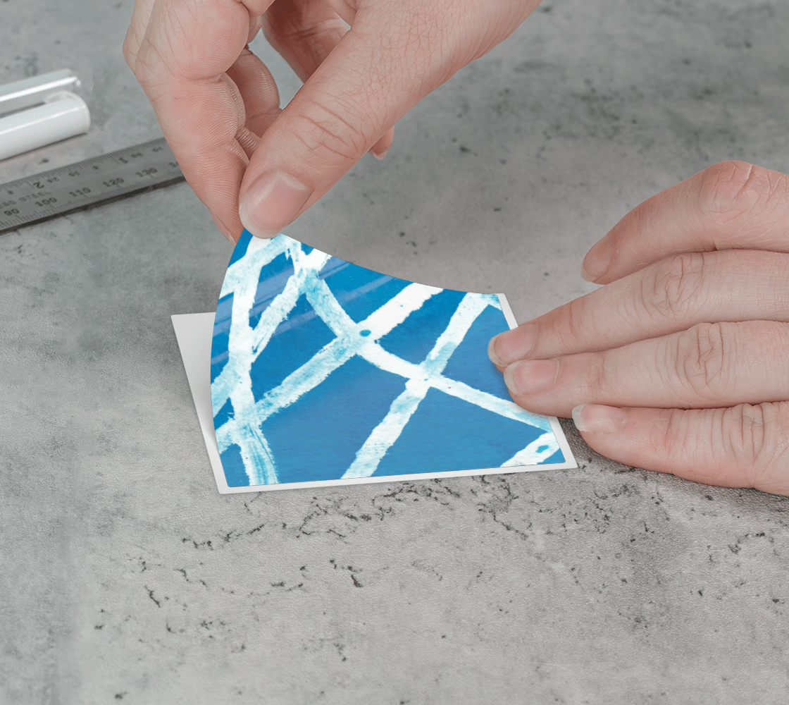 Sticker | 3 x 3 | White Lines