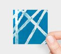 Sticker | 3 x 3 | White Lines