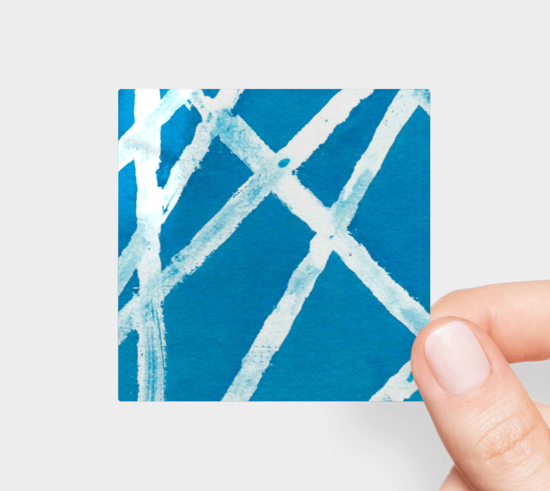 Sticker | 3 x 3 | White Lines