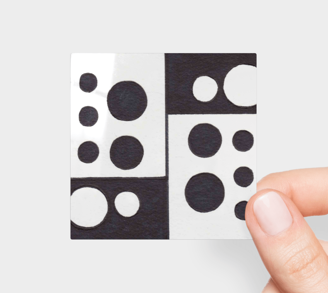 Sticker | 3 x 3 | Polka Dotted