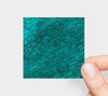 Sticker | 3 x 3 | Etched in Turquoise
