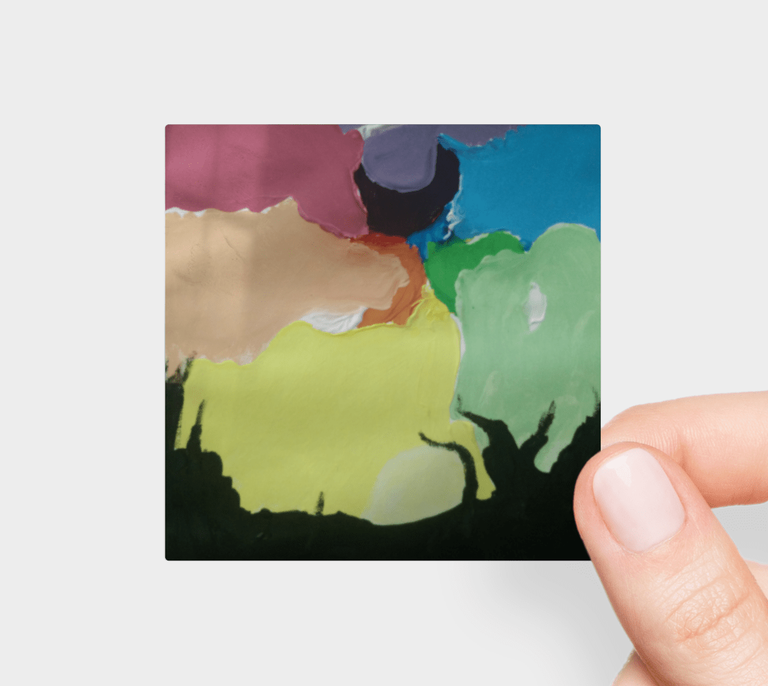 Sticker | 3 x 3 | Gouache