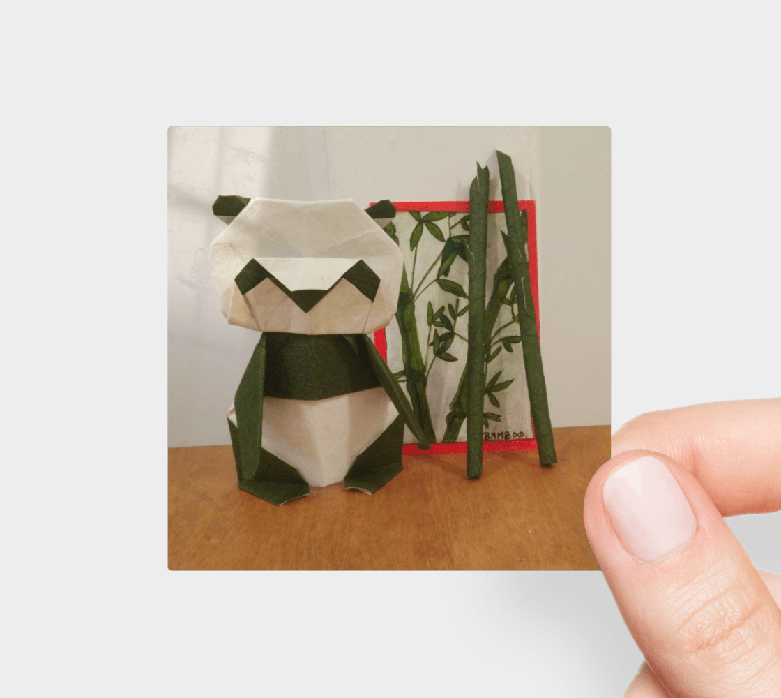 Sticker | 3 x 3 | Origami Panda