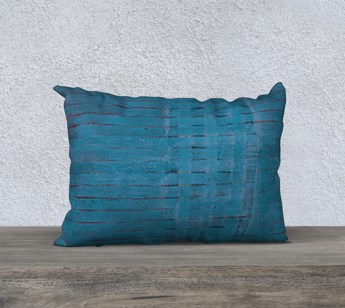 Throw Pillow Cover | 20 x 14 | Blues