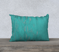 Throw Pillow Cover | 20 x 14 | Turquoise