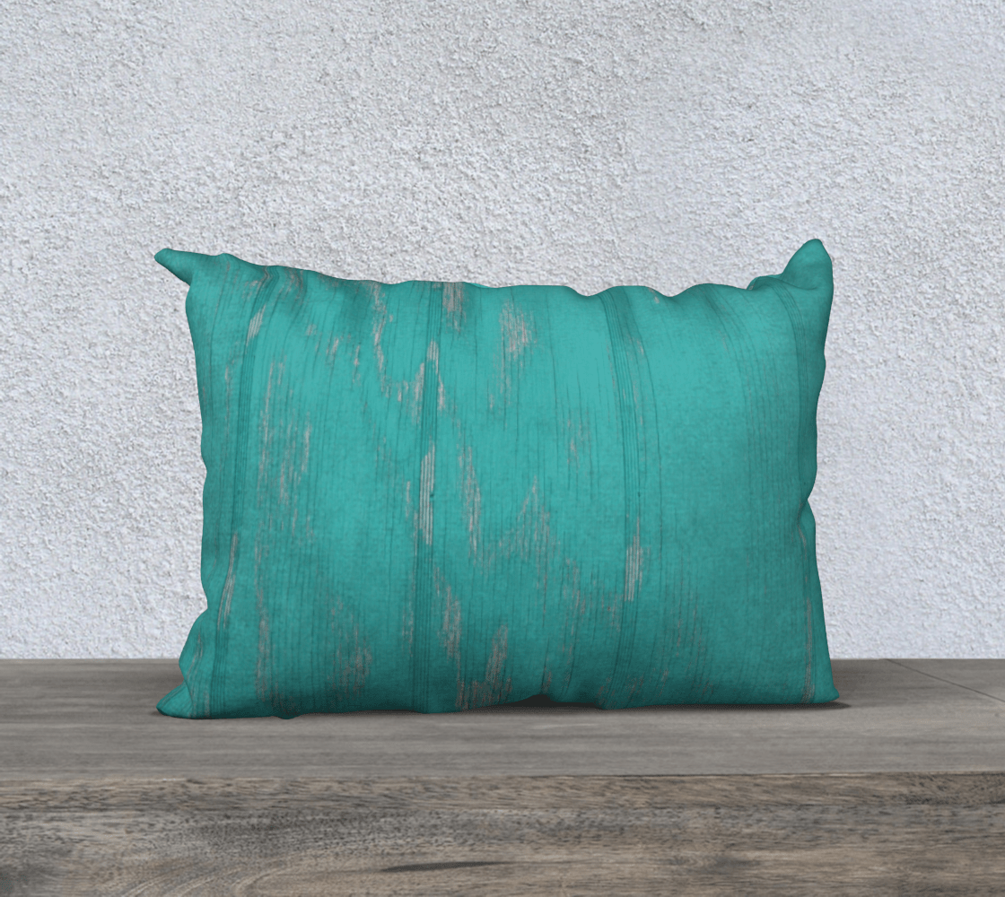 Throw Pillow Cover | 20 x 14 | Turquoise