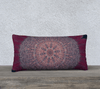 Throw Pillow Cover | 24 x 12 | Meditative Mandala