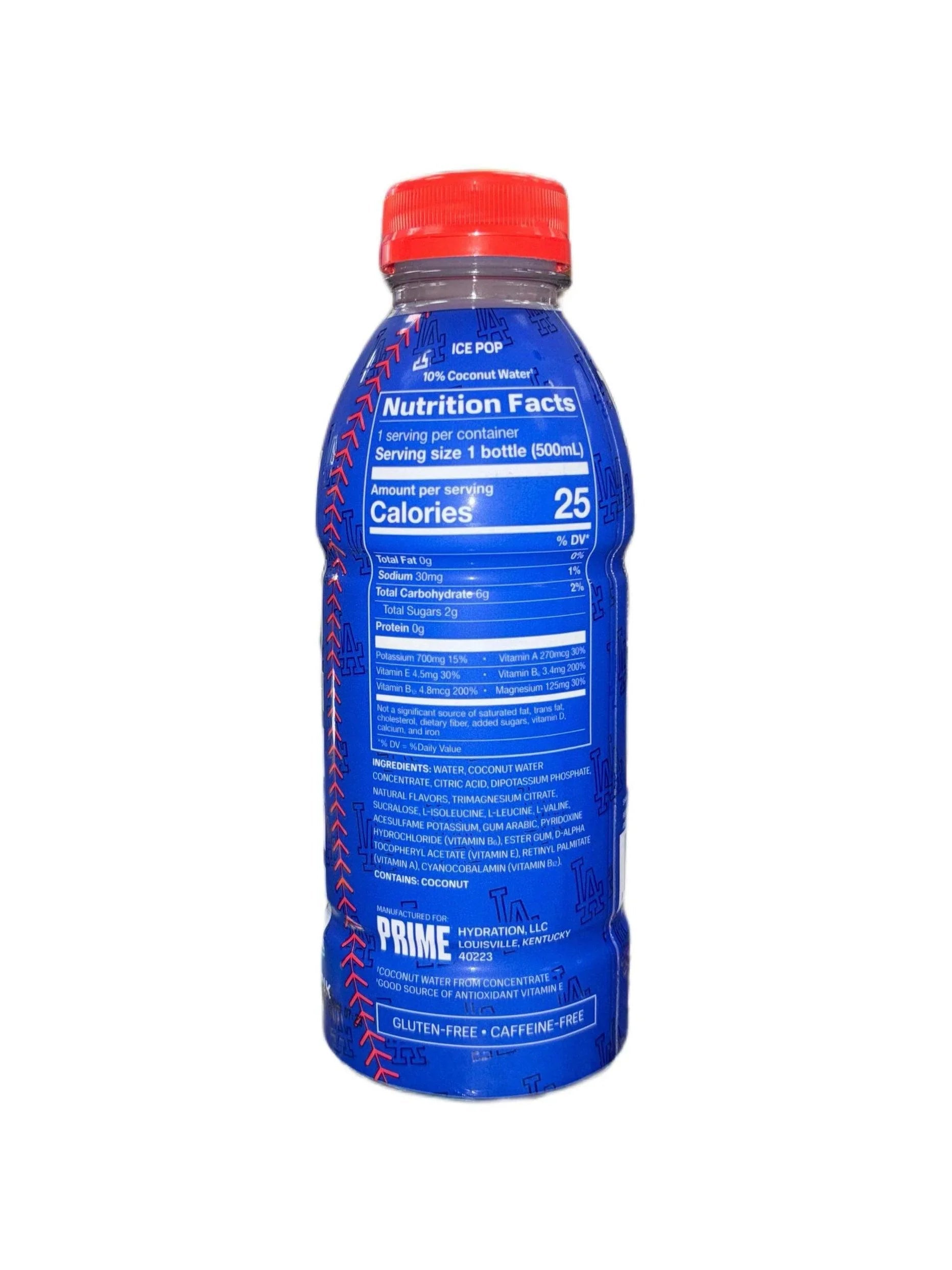 Prime Hydration Dodgers Blue Bottle 2024 Edition - U.S Edition - BB: 02/25