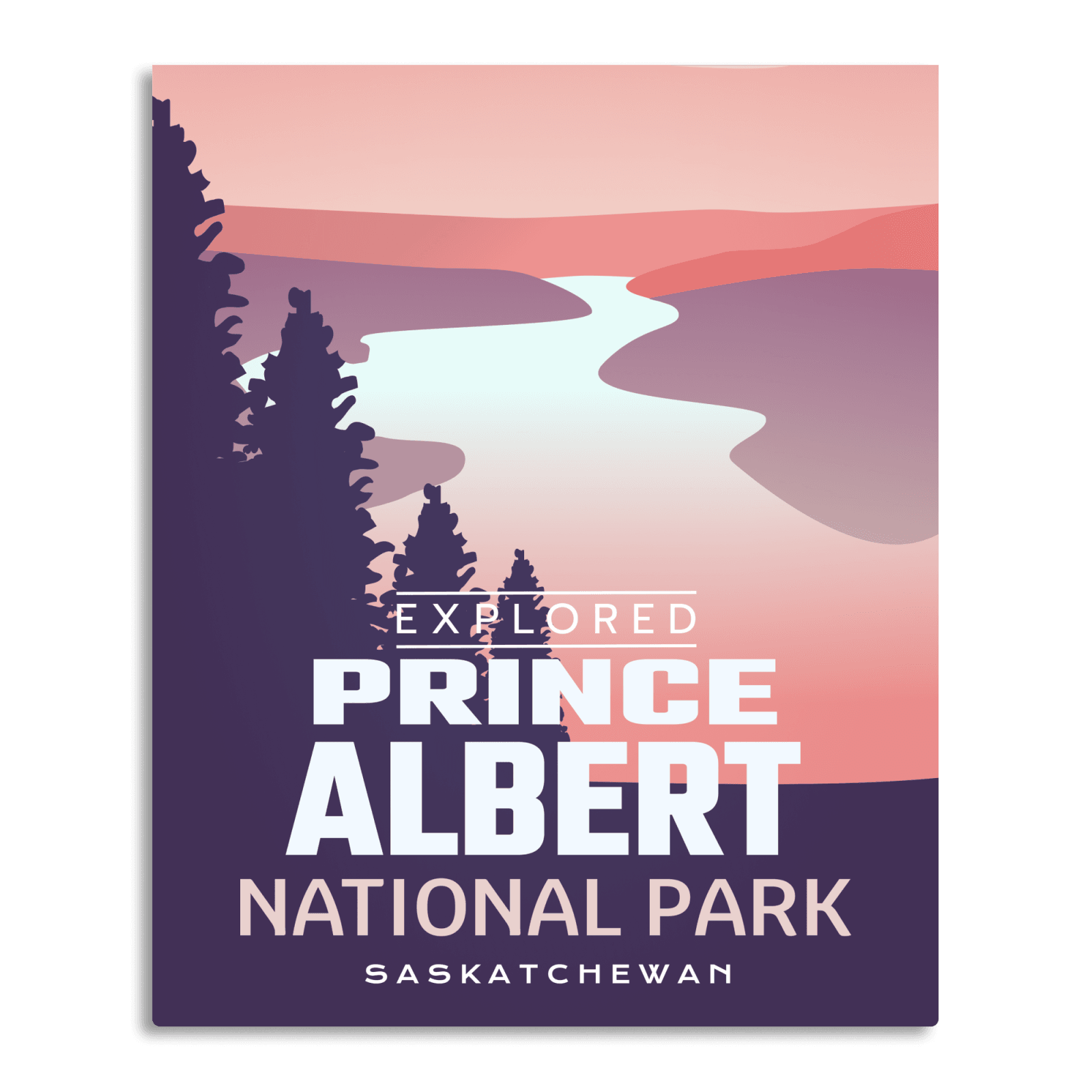 Prince Albert National Park 'Explored' Poster, Canada Parks