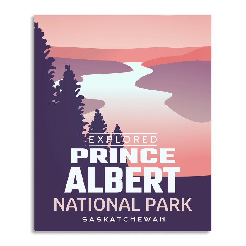 Prince Albert National Park 'Explored' Poster, Canada Parks