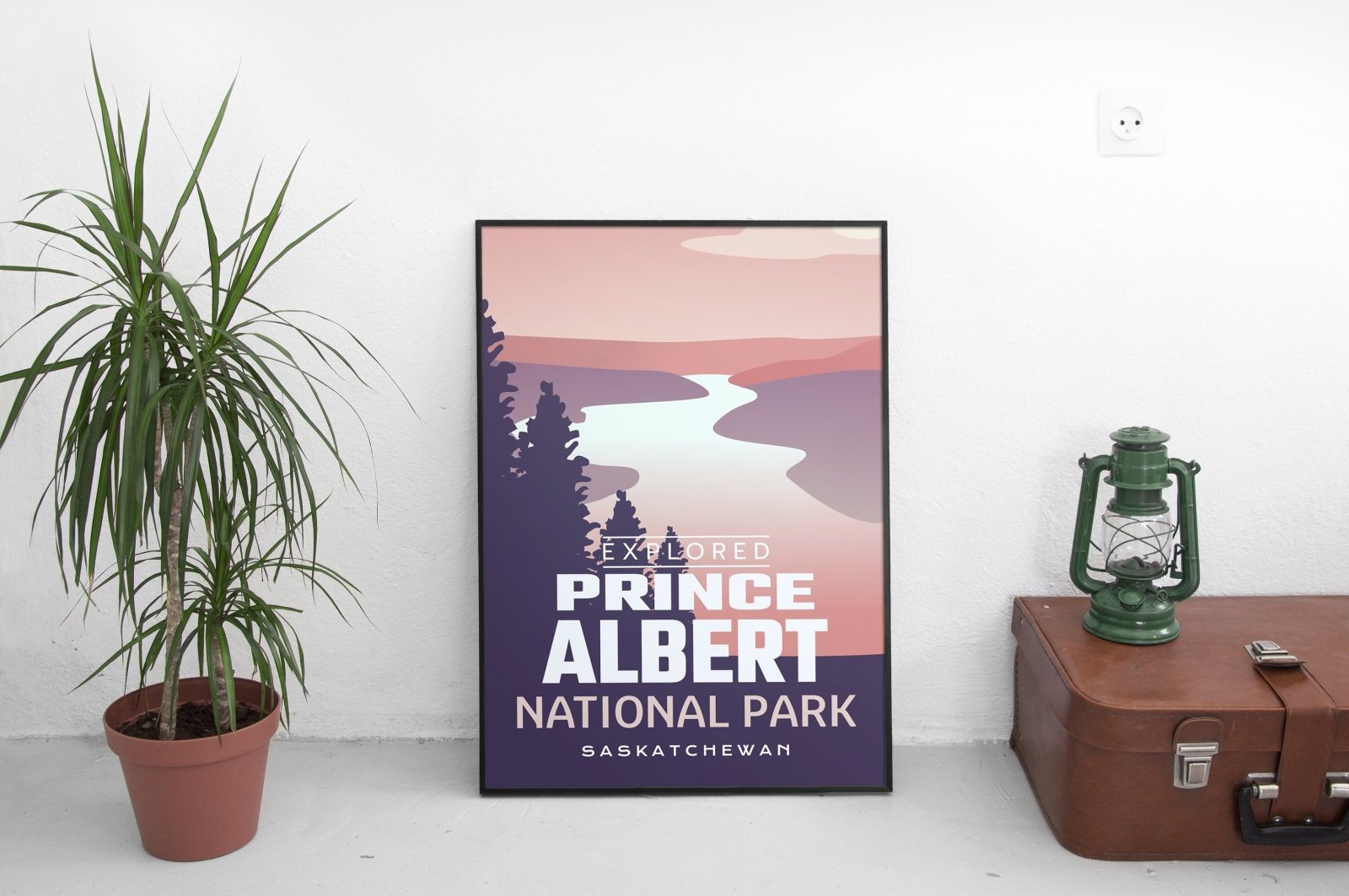 Prince Albert National Park 'Explored' Poster, Canada Parks