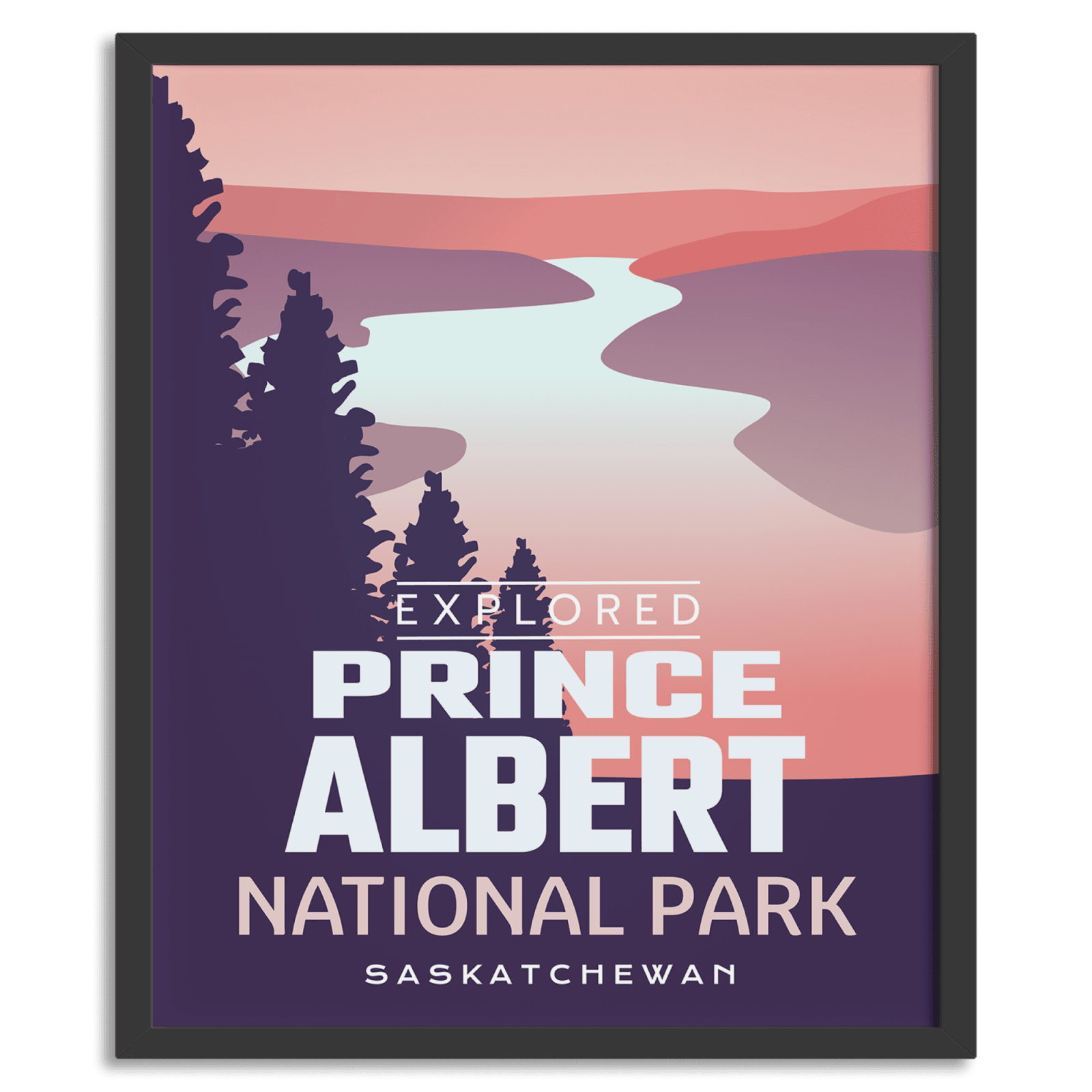 Prince Albert National Park 'Explored' Poster, Canada Parks