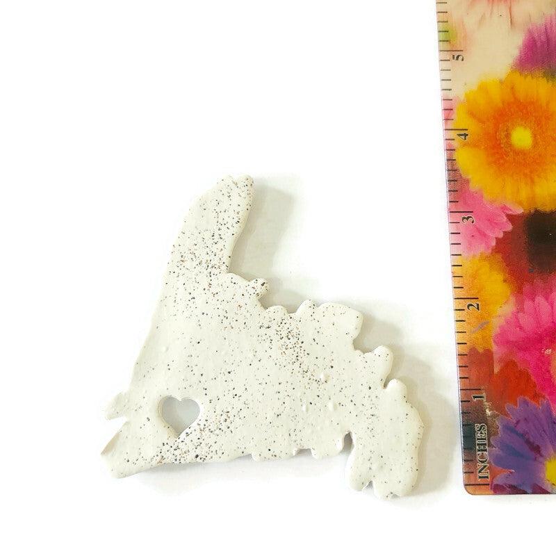 Prince Edward Island Fridge Magnet Handmade from Clay & Beach Sand