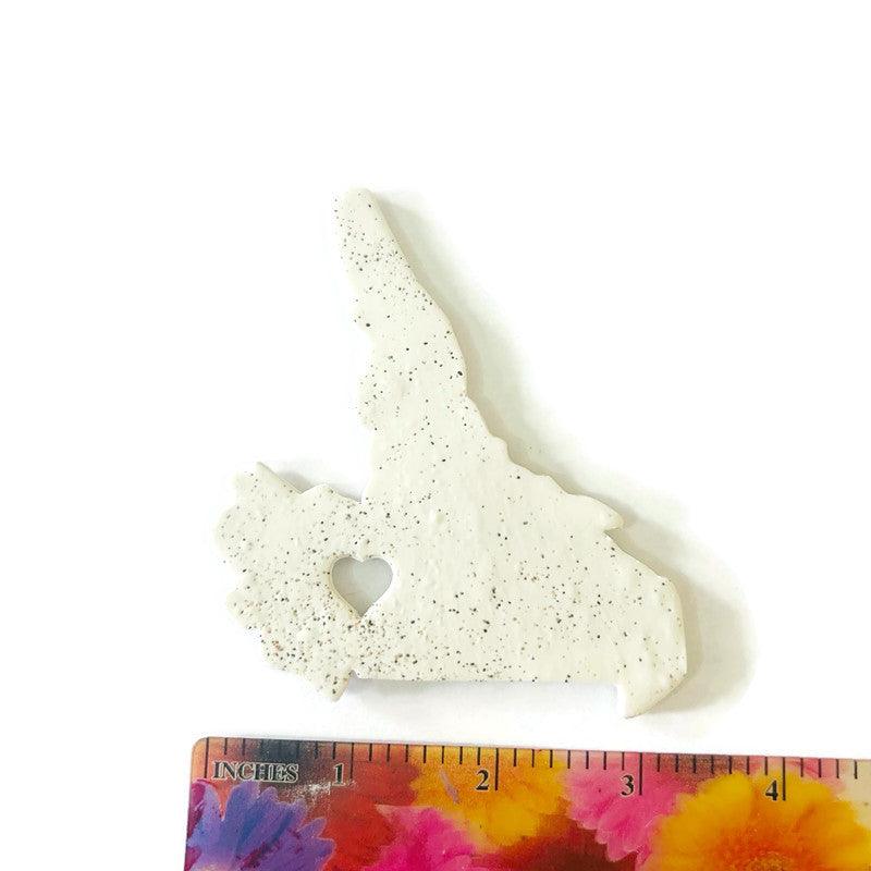 Prince Edward Island Fridge Magnet Handmade from Clay & Beach Sand