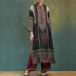Printed Loose Middle East Print Slit Long Skirt Outfit set for Arab Turkey Women