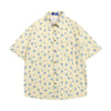 Printed Small Cherry Short-sleeved Shirt