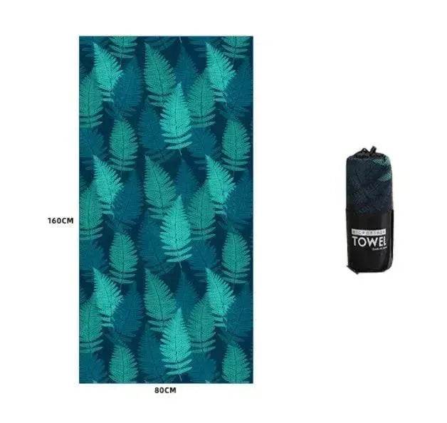 Printed Swim Microfiber Beach Towel