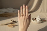 Open Ball Ring - Gold Stainless Steel