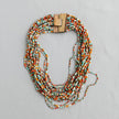 Multi Strand Necklace with Wooden Clasp