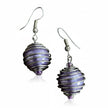 Spiral Wrapped Pearl Bead Earrings