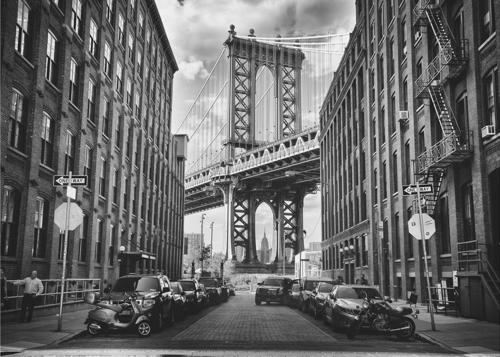 In America, le pont de Brooklyn.