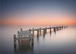 Wall art Old pier II.  Harbour panorama.