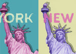 Wall art POP ART Statue of Liberty III