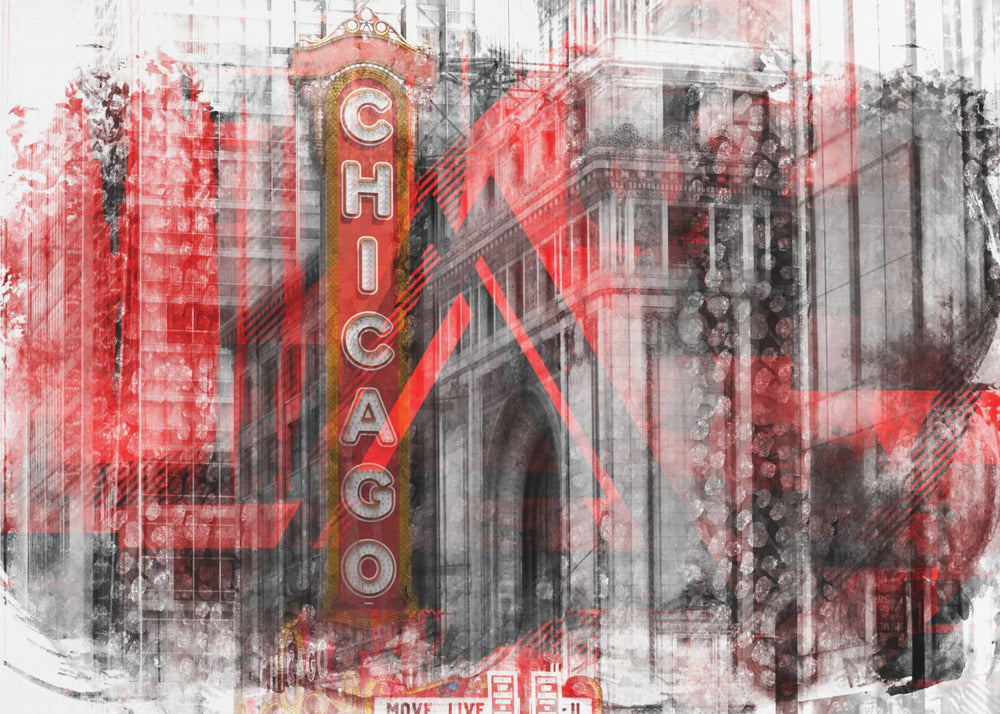Wall art Chicago | Mix géométrique n° 4