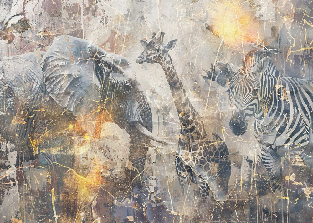 Illustration murale Art africain Wallart 114