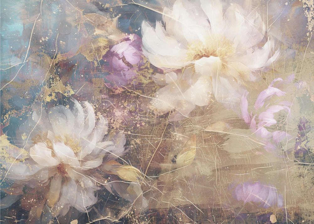 Illustration murale Fleur Art floral Illustration murale 002