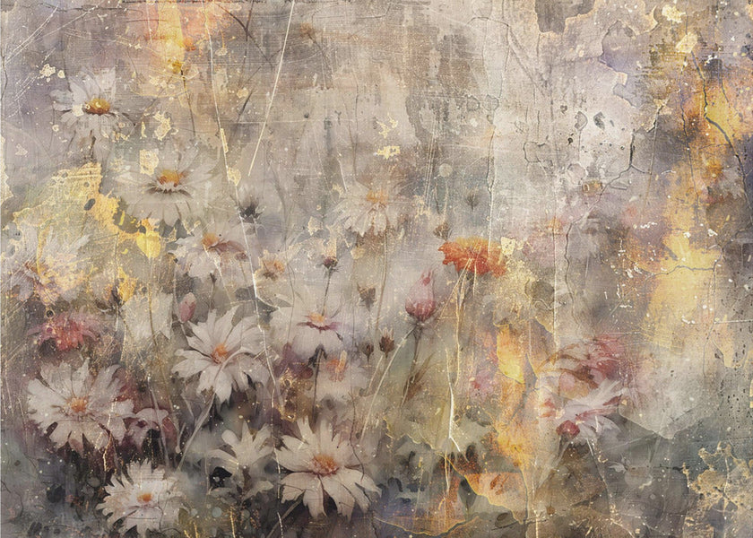 Illustration murale Fleur Art floral Illustration murale 010