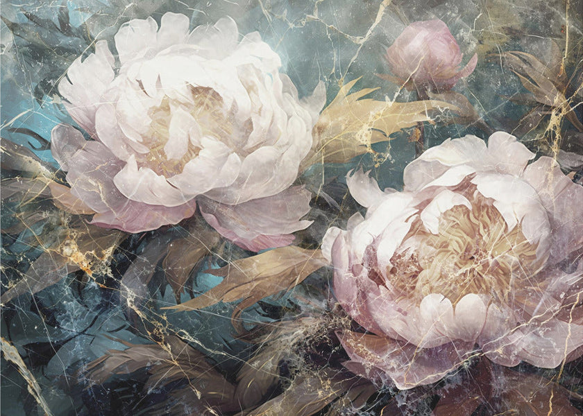 Illustration murale Fleur Art floral Illustration murale 014
