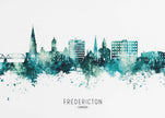 Peinture murale : Skyline de Fredericton, Canada