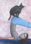 Yoga with my Cat