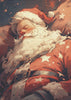 Décoration murale Père Noël dormant