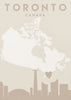 Wall art City Heart Maps 89 Canvas Wall Art