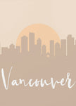 Wall art Skyline Earth Tone 2 90