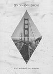 Wall art Coordinates SAN FRANCISCO Pont Golden Gate