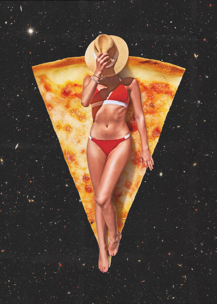 Peinture murale Pizza Sun Tan